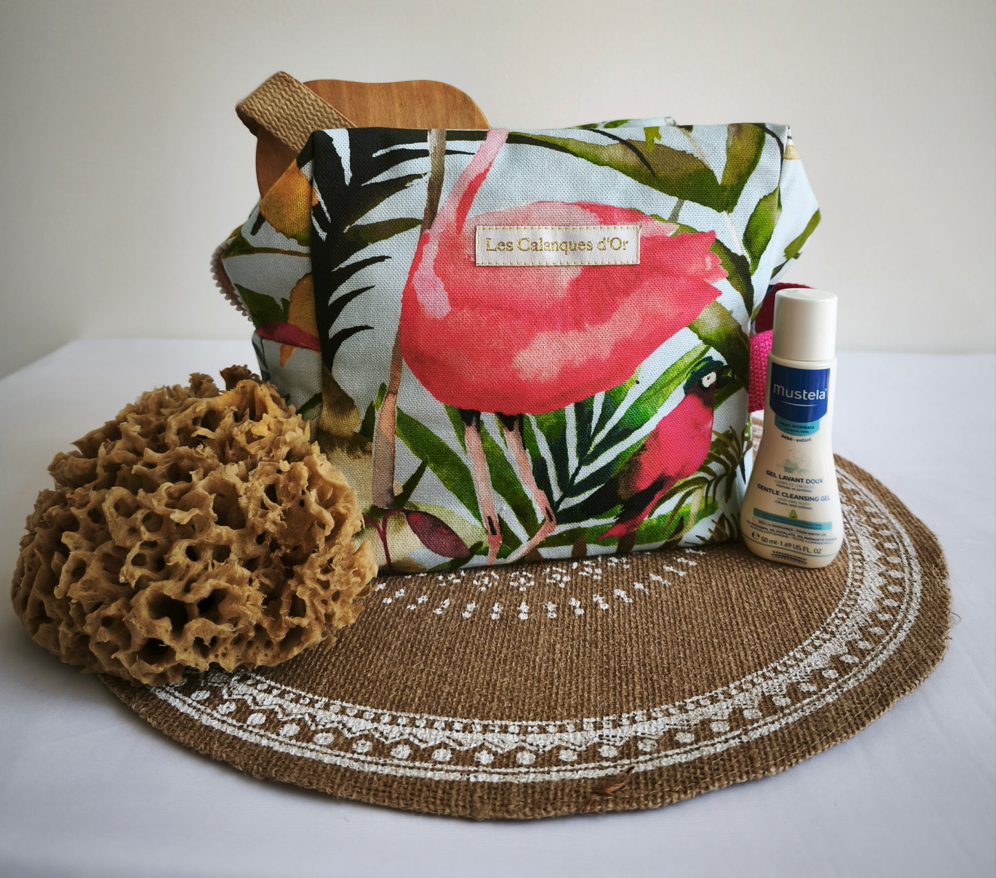 Trousse de toilette FLAMANT-ROSE&LION